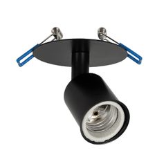 Χωνευτό φωτιστικό οροφής SARA με ντουί 1 x E27 AC 220-240V IP20 μαύρο 8.5x8.5x11cm