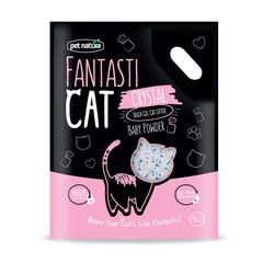 Κρυσταλλική Άμμος Pet Natura Fantasticat Crystal  με Άρωμα Baby Powder 5lt