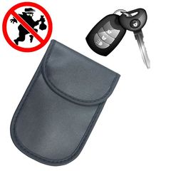 Vertical Signal blocking chest Radio blocking Faraday case for car keys 14 cm x 10 cm black