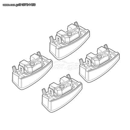 Κωδ.144346 Nordrive FIAT PANDA 2/12> KIT ΑΚΡΑ (ΠΟΔΙΑ) ΓΙΑ ΜΠΑΡΕΣ NORDRIVE τηλ.210-6666146