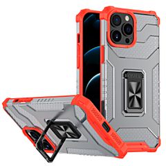 Crystal Ring Case Kickstand Tough Rugged Cover for iPhone 12 Pro Max red