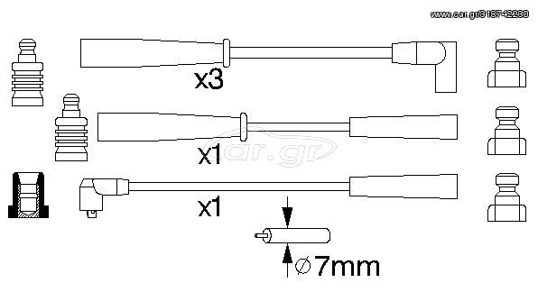 ΜΠΟΥΖΟΚΑΛΩΔΙΑ ΣΕΤ CITROEN BX GTI (LUCAS)