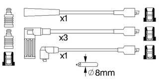 ΜΠΟΥΖΟΚΑΛΩΔΙΑ ΣΕΤ FIAT REGATA/LANCIA DELTA (LUCAS)