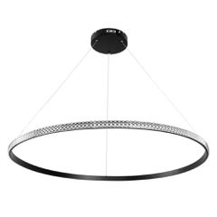 Κρεμαστό φωτιστικό οροφής LED kelvo® DIAMOND 75W 7500lm 180° AC 220-240V IP20 ρυθμιζόμενο λευκό CCT με χειριστήριο από 2700K έως 6000K ντιμμαριζόμενο μαύρο ματ 100x100x3cm