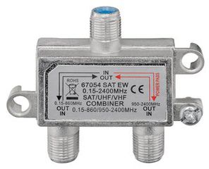 GOOBAY SAT-TV combiner , 0.15 MHz - 2400MHz, 100dB (67054)