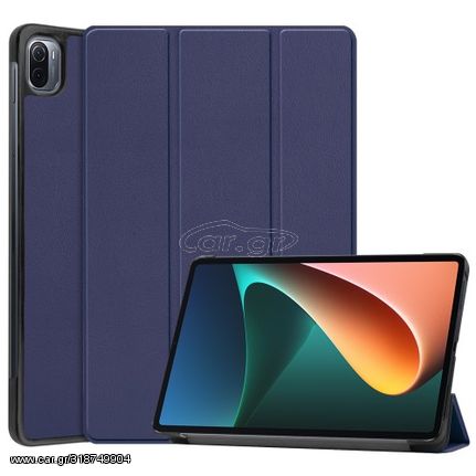 Θήκη Βιβλίο Tri-Fold με Βάση Στήριξης για Xiaomi Pad 5 - Σκούρο Μπλε