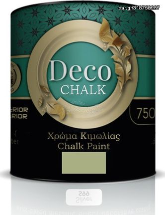 DECO CHALK PAINT ΧΡΩΜΑ ΚΙΜΩΛΙΑΣ B64 MOLDAVITE 375ml (B)