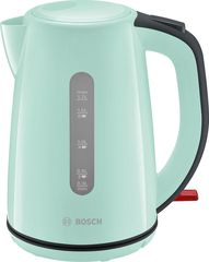 Bosch TWK7502 Βραστήρας 1.7lt  2200Watt, Grey/Turquoise