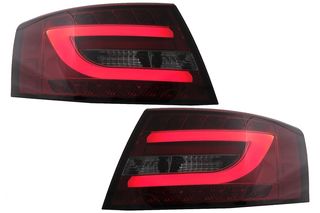 ΦΑΝΑΡΙΑ ΠΙΣΩ LED Taillights Audi A6 C6 4F Limousine (04.2004-2008) Red Smoke 7PIN