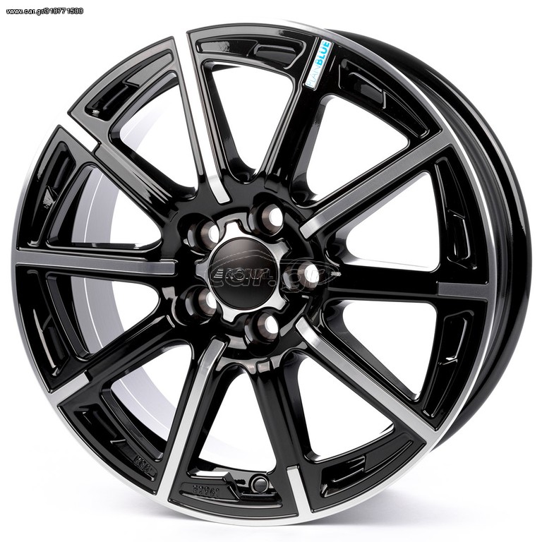 RONAL R60 6.5x16" Gloss Black / Polished (Nissan Qashqai J11)