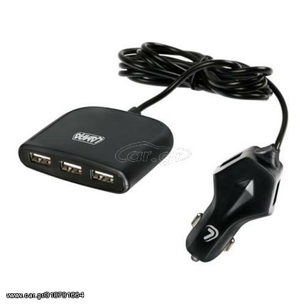 Κωδ.133331 Lampa ΑΝΤΑΠΤΟΡΑΣ ΑΝΑΠΤΗΡΑ ME 5 USB 12/24V 11600mA 58W ΜΕ ΚΑΛΩΔΙΟ 180cm (FAST CHARGE) τηλ.210-6666146