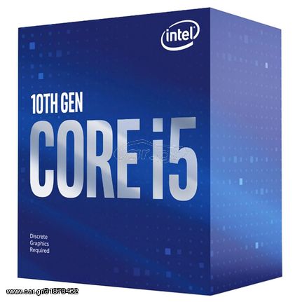 INTEL CPU Core i5-10400F, Six Core, 2.9GHz, 12MB Cache, LGA1200