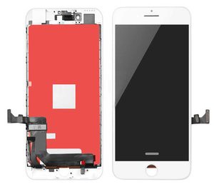 TW INCELL LCD ILCD-008 για iPhone 7, camera-sensor ring, earmesh, λευκή