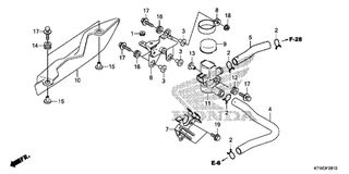 ΒΑΣΗ ΣΩΛΗΝΑ ΚΑΥΣΙΜΟΥ HONDA SH300 18656-KTW-900 