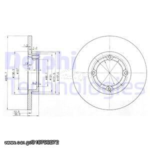 ΔΙΣΚΟΠΛΑΚΑ CHEVROLET ΜΑΤΙΖ ΕΜΠΡΟΣ 236Χ12.6ΜΜ - BG3551