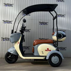 Τρίτροχη 2025 Ηλεκτρική Τρίκυκλη ΤΥΠΟΥ VESPA STYLE ROOF-thumb-1
