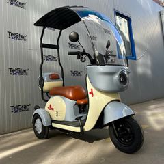 Τρίτροχη 2025 Ηλεκτρική Τρίκυκλη ΤΥΠΟΥ VESPA STYLE ROOF-thumb-12