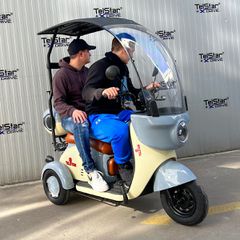 Τρίτροχη 2025 Ηλεκτρική Τρίκυκλη ΤΥΠΟΥ VESPA STYLE ROOF-thumb-14
