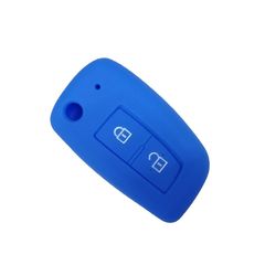 Θήκη Σιλικόνης Κλειδιού Αυτοκινήτου Nissan με 2 κουμπιά -Μπλε