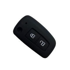 Θήκη Σιλικόνης Κλειδιού Αυτοκινήτου Nissan με 2 κουμπιά -Μαύρο