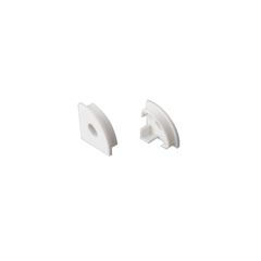 SET OF WHITE PLASTIC END CAPS FOR P161, 1PC WITH HOLE & 1 PC WITHOUT HOLE   ACA EP161