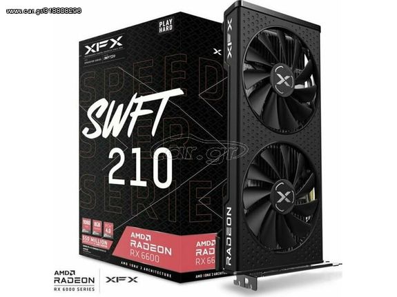 XFX Radeon RX 6600 8GB GDDR6 Speedster SWFT 210 Κάρτα Γραφικών (RX-66XL8LFDQ) - Πληρωμή και σε έως 9 δόσεις