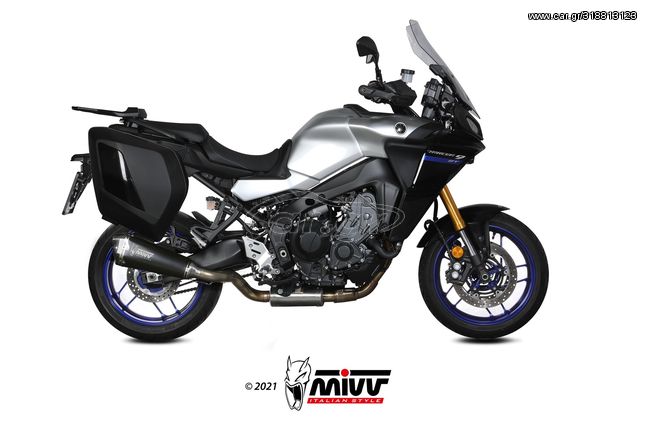 Mivv Εξάτμιση Ολόσωμη Delta Race Black S.Steel/Carbon End  Yamaha Tracer 9 GT 2021 - 2022 * 