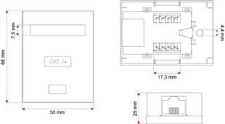 A-LAN GN005 network junction box Cat5e White-thumb-1