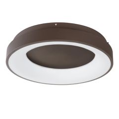 Φωτιστικό οροφής kelvo® SALEM LED 75W 7500lm 120° AC 220-240V IP20 ρυθμιζόμενο λευκό CCT με χειριστήριο από 2700K έως 6000K ντιμμάριζομενο καφέ ματ 45x45x9.5cm