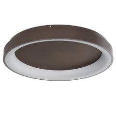 Φωτιστικό οροφής kelvo® SALEM LED 105W 10500lm 120° AC 220-240V IP20 ρυθμιζόμενο λευκό CCT με χειριστήριο από 2700K έως 6000K ντιμμάριζομενο καφέ ματ 60x60x9.5cm