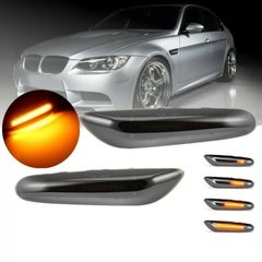 Σετ Πλαϊνά Φλας Φτερού Για Bmw 1 E81 / E82 / E87 / E88 / 3 E90 / E91 / E92 / E93 / X1 E84 / X3 E83 Led Dynamic Φιμέ 2 Τεμάχια-thumb-3