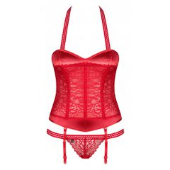 Obsessive Flameria Tempting Corset with Thong-thumb-1