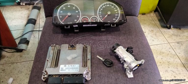  Εγκέφαλος + Κίτ - ΣΕΤ  IMMOMPILAIZER -GOLF 5   TSI - 1400CC -170PSI- ΔΙΑΚΟΠΤΗΣ , ΚΛΕΙΔΙ , ΕΓΚΕΦΑΛΟΣ , ΚΟΝΤΕΡ, ΠΛΑΚΙΕΤΑ  IMMOMPILAIZER 