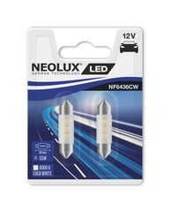 NEOLUX LED 12V 0,5W SV8,5-8 36mm 6000K Cold White (NF6436CW-02B) 2τμχ