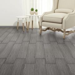 vidaXL Δάπεδο Αυτοκόλλητο Σκούρο Γκρι 5,21 μ² / 2 χιλ. από PVC