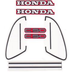 ΑΥΤΟΚΟΛΛΗΤΑ ΓΙΑ HONDA C-50C ΚΟΚΚΙΝΟ ΣΕΤ
