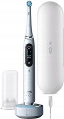 Oral-B Io Series 10 Ηλεκτρική Οδοντόβουρτσα με Χρονομετρητή, Αισθητήρα Πίεσης και Θήκη Ταξιδίου Λευκή