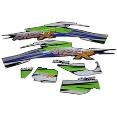 ΑΥΤΟΚΟΛΛΗΤΑ ΓΙΑ KAWASAKI KAZE-R ΜΑΥΡΟ (ΠΡΑΣΙΝΑ) ΣΕΤ