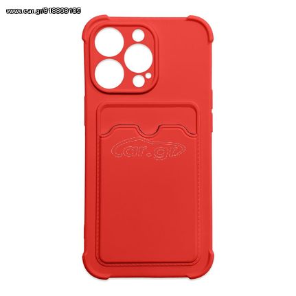 Card Armor Case cover for iPhone 13 mini card wallet Air Bag armored housing red