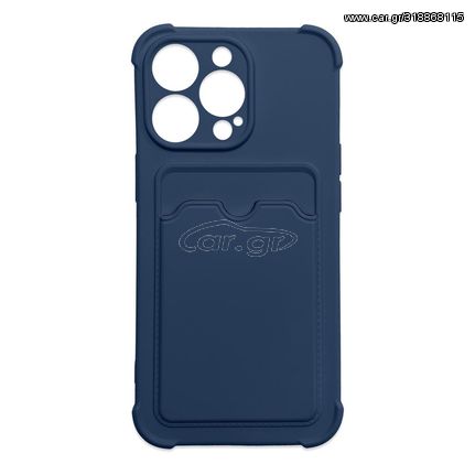 Card Armor Case cover for iPhone 13 mini card wallet Air Bag armored housing navy blue