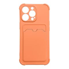 Card Armor Case cover for iPhone 13 mini card wallet Air Bag armored housing orange