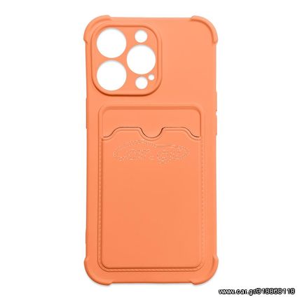 Card Armor Case cover for iPhone 13 mini card wallet Air Bag armored housing orange