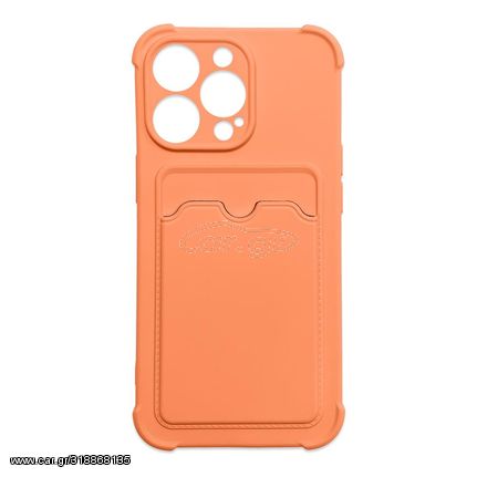 Card Armor Case cover for iPhone 13 card wallet Air Bag armored housing orange