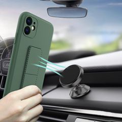 Wozinsky Kickstand Case silicone case with stand for iPhone 13 mini mint-thumb-4