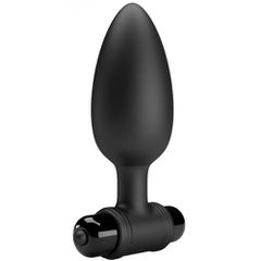 Pretty Love Vibra Butt Plug II Black-thumb-2