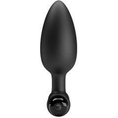 Pretty Love Vibra Butt Plug II Black-thumb-1