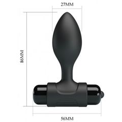 Pretty Love Vibra Butt Plug Black 8,5cm-thumb-5
