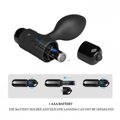 Pretty Love Vibra Butt Plug Black 8,5cm-thumb-8