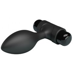 Pretty Love Vibra Butt Plug Black 8,5cm-thumb-2