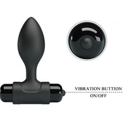 Pretty Love Vibra Butt Plug Black 8,5cm-thumb-7
